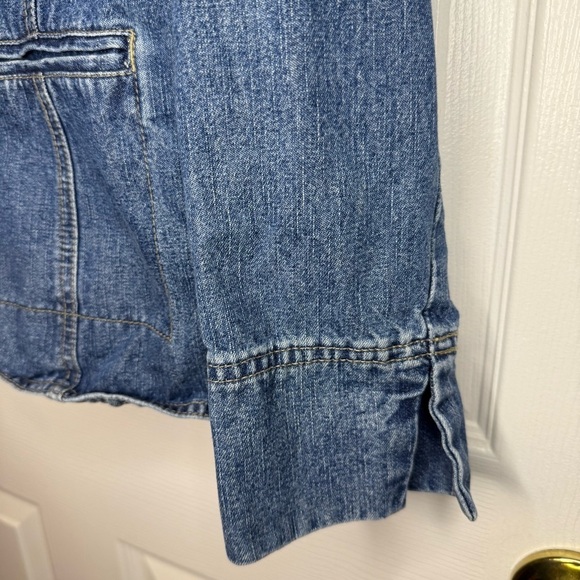 Bill Blass 90’s Vintage Blue Tailored Jean Jacket Size Large GUC - Picture 2 of 10